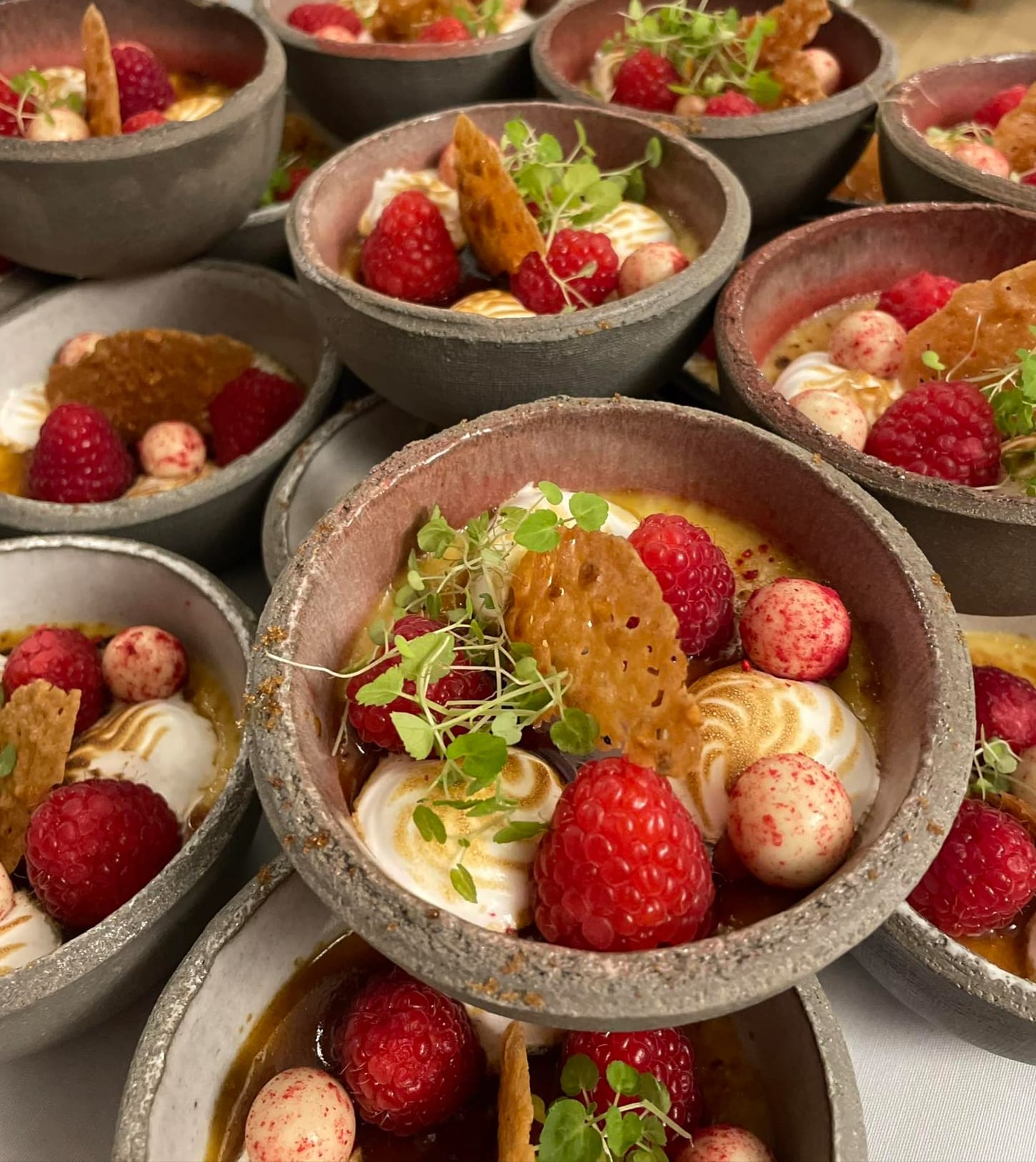 Crème brûlee framboise